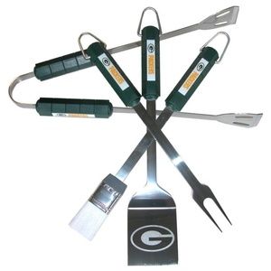 NFL Green Bay Packers 4-Piece BBQ Grill Tool Set